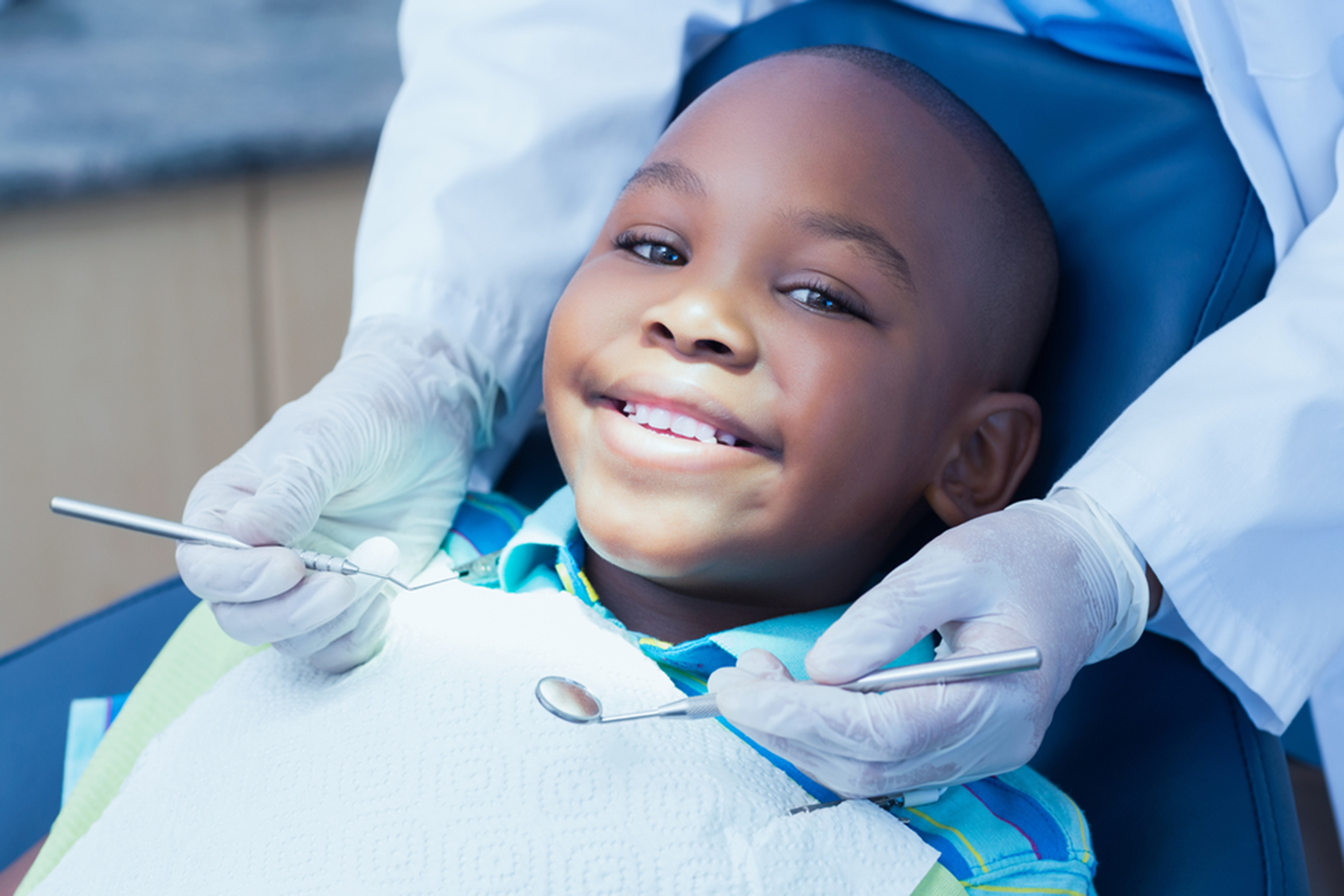 child comfortable during dental treatment